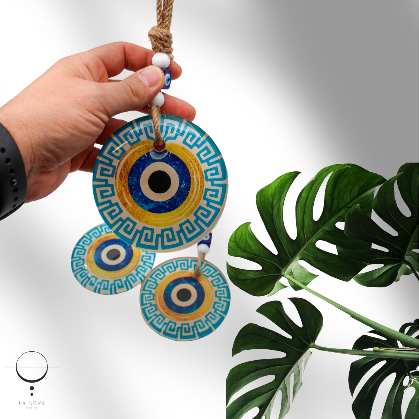 Epoxy 10 cm Round New Design Evil Eye Protection Wall or Door Hanging Home Decoration / Ornament
