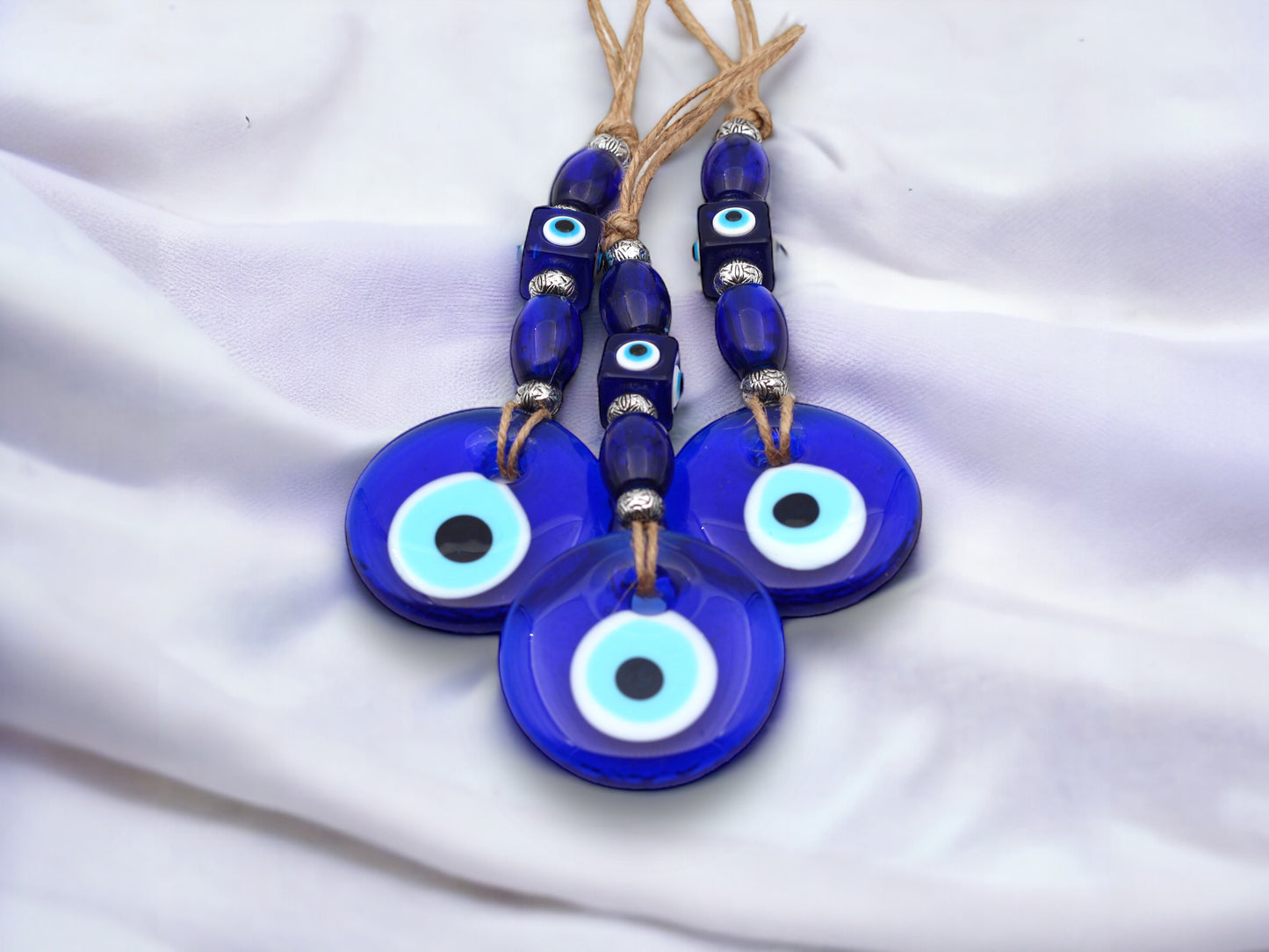 5 cm Evil Eye Classic Beaded Natural String Evil Eye Protection Wall or Door Hanging Home Decoration / Ornament