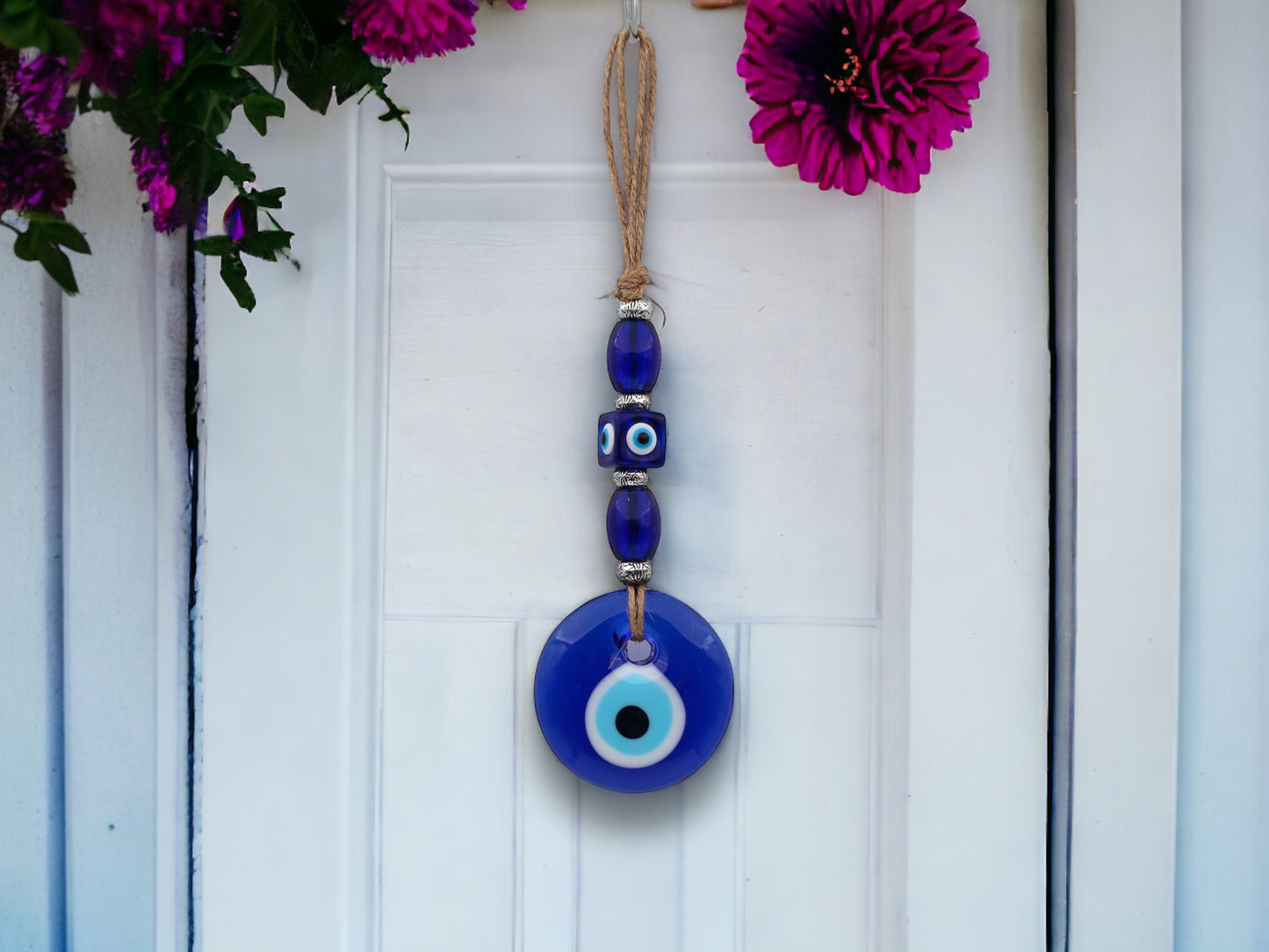 5 cm Evil Eye Classic Beaded Natural String Evil Eye Protection Wall or Door Hanging Home Decoration / Ornament