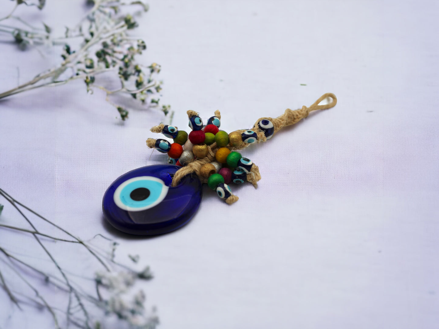 5 cm Colourful Beaded Evil Eye Protection Wall or Door Hanging Home Decoration / Ornament