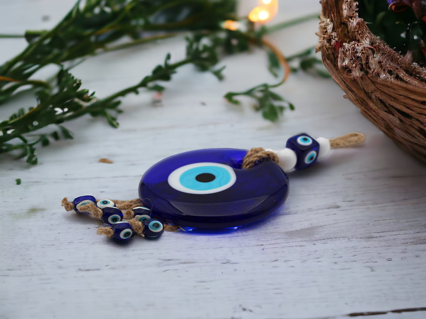 8 cm Round Evil Eye Protection Wall or Door Hanging Home Decoration / Ornament