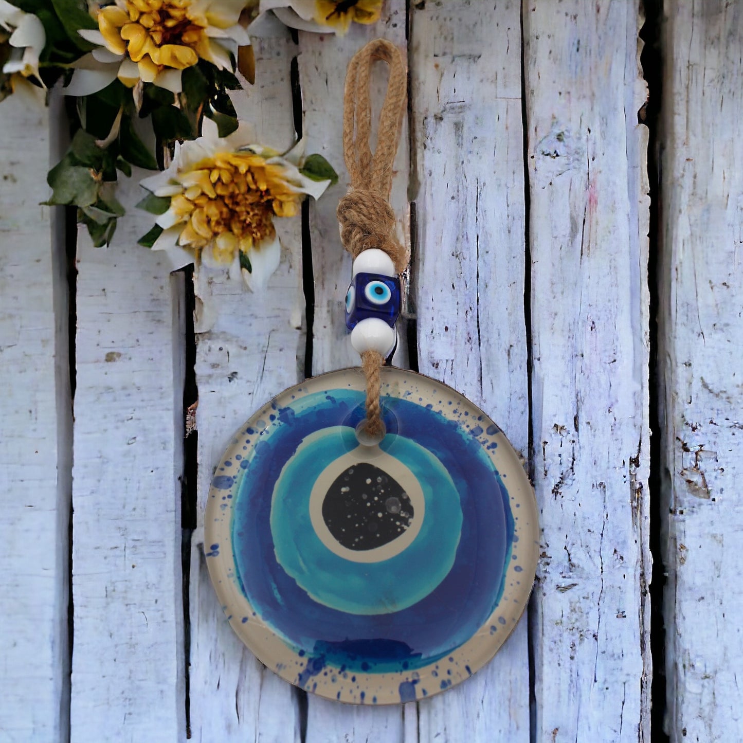 Epoxy 10 cm Round New Design Evil Eye Protection Wall or Door Hanging Home Decoration / Ornament