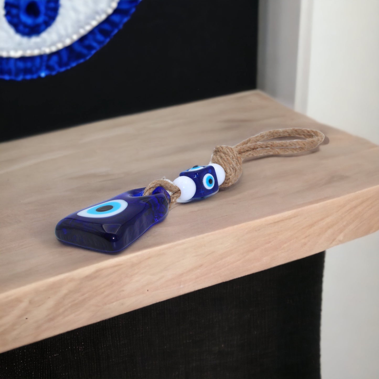 Glass Bell Shape Evil Eye Protection Wall or Door Hanging Home Decoration/Ornament