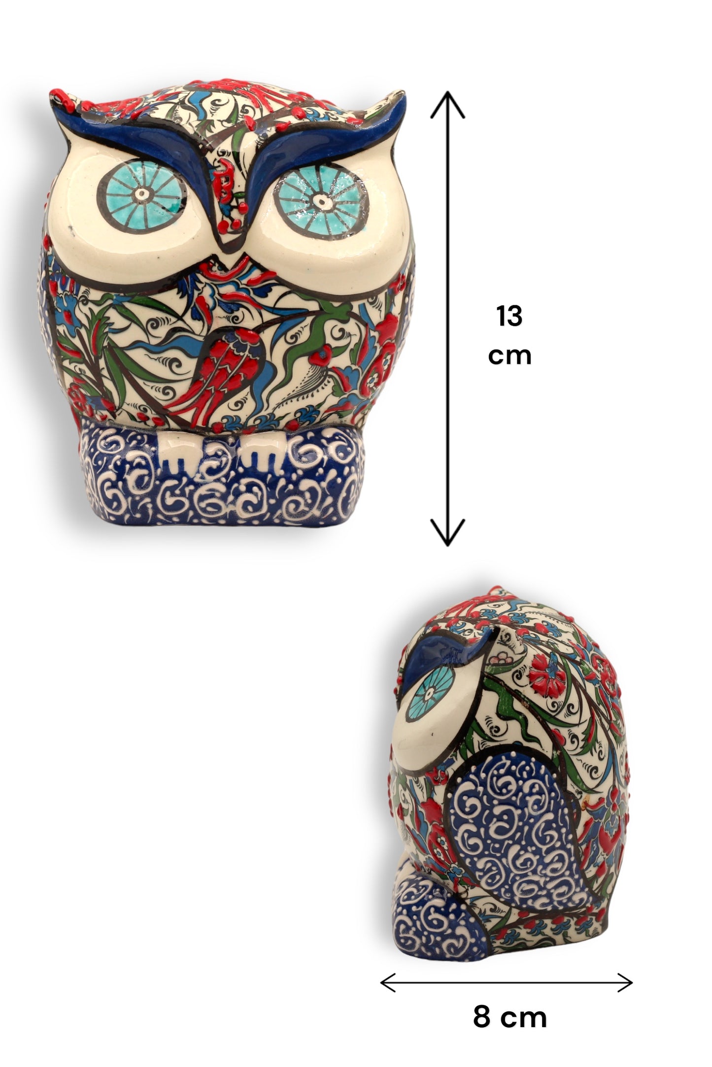 Artisan Crafted Decorative Ceramic Owls – Unique Hand-Painted and Handmade Designs