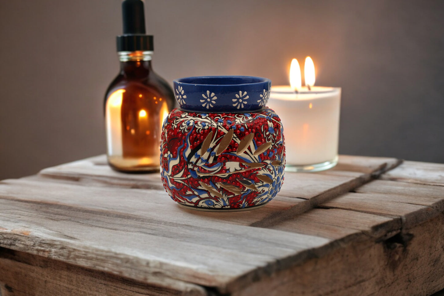 Elegance in Flame: Unique Handcrafted Ceramic Oil Burner