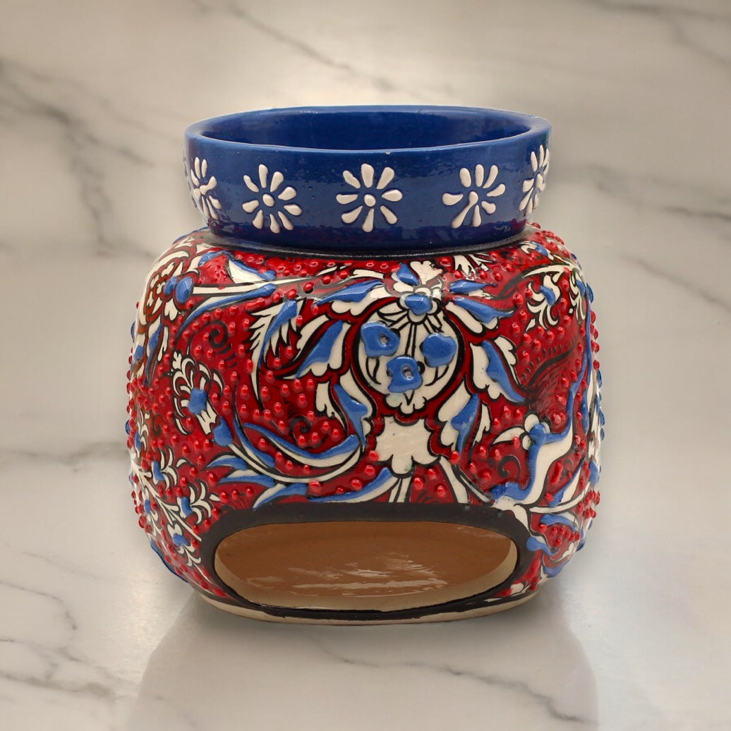 Elegance in Flame: Unique Handcrafted Ceramic Oil Burner