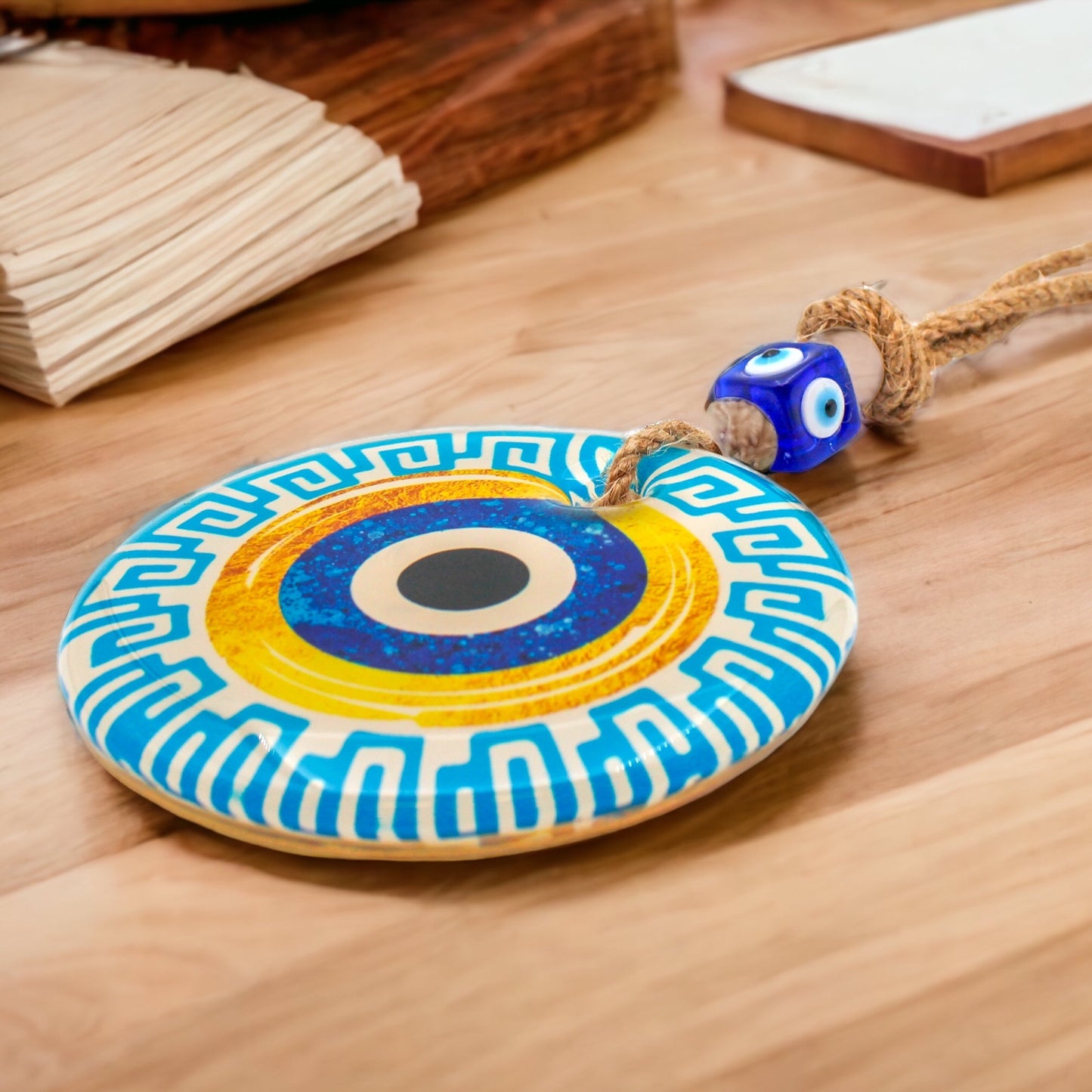 Epoxy 10 cm Round New Design Evil Eye Protection Wall or Door Hanging Home Decoration / Ornament