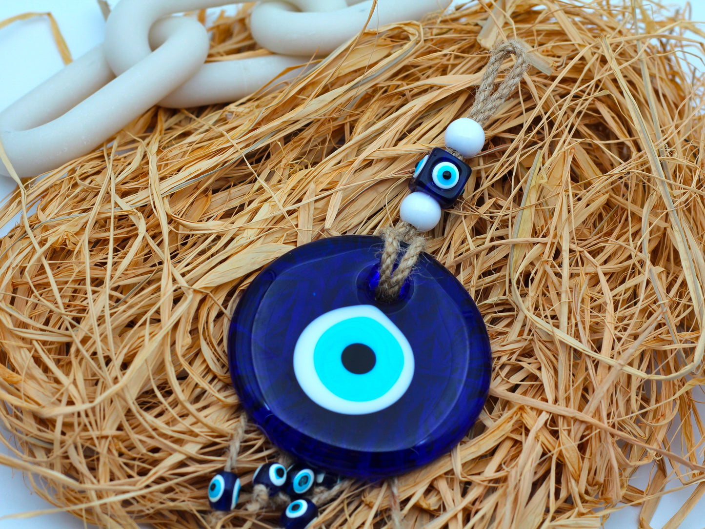 8 cm Round Evil Eye Protection Wall or Door Hanging Home Decoration / Ornament