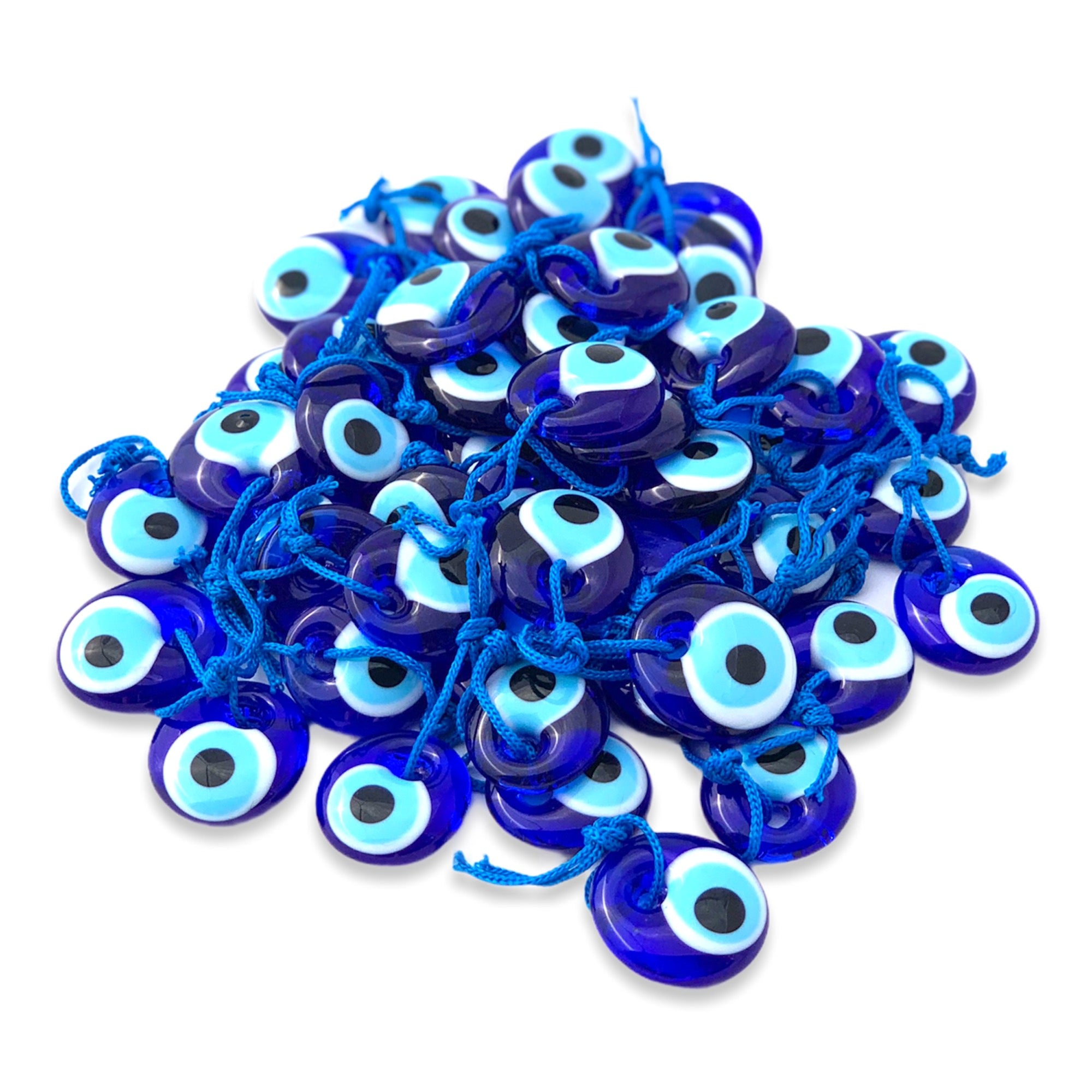 Greek Turkish Evil Eye Blue Bead Keychain – Amulet Pendant Charm – Body-soul-n-spirit