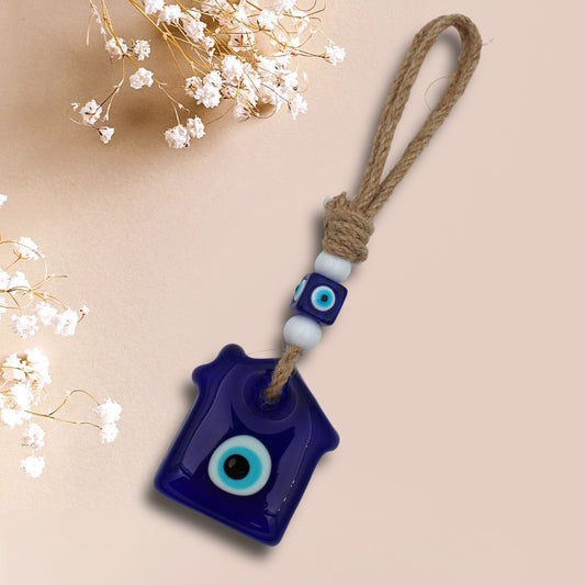 Home Shape Glass Bead Evil Eye Nazar Protection Wall or Door Hanging Home Decoration/Ornament/Lucky Eye/Turkish Eye/