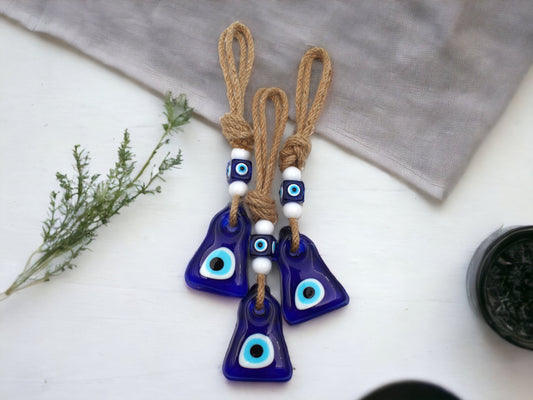 Glass Bell Shape Evil Eye Protection Wall or Door Hanging Home Decoration/Ornament