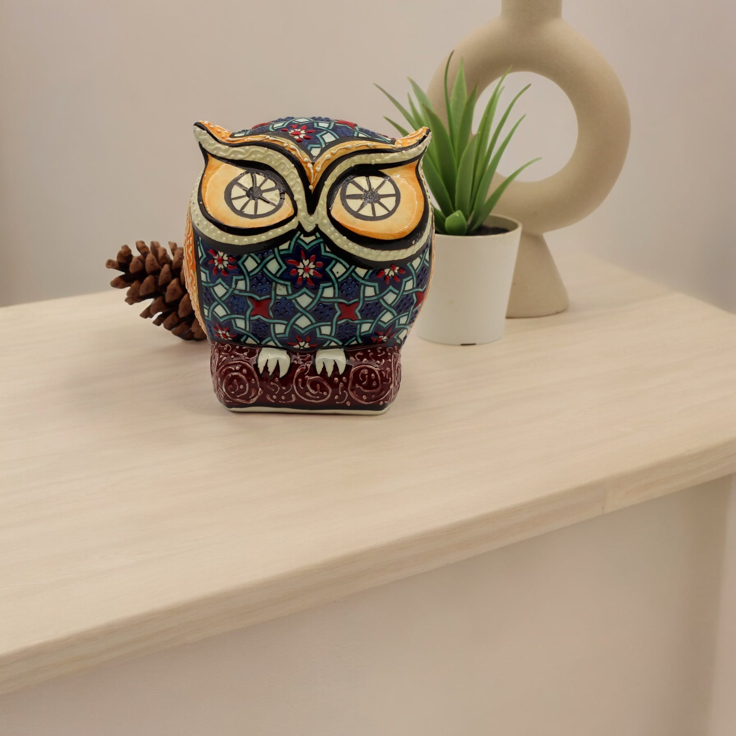 Artisan Crafted Decorative Ceramic Owls – Unique Hand-Painted and Handmade Designs