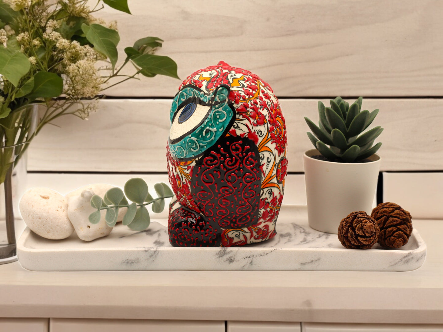 Artisan Crafted Decorative Ceramic Owls – Unique Hand-Painted and Handmade Designs