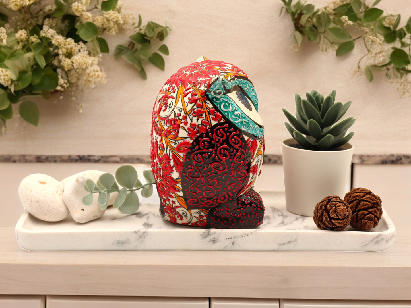 Artisan Crafted Decorative Ceramic Owls – Unique Hand-Painted and Handmade Designs
