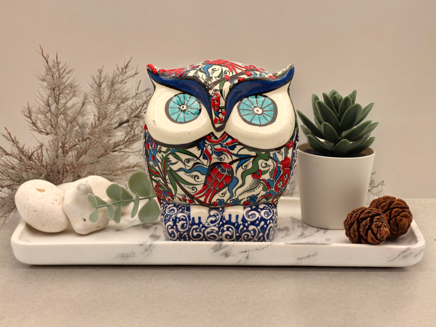Artisan Crafted Decorative Ceramic Owls – Unique Hand-Painted and Handmade Designs