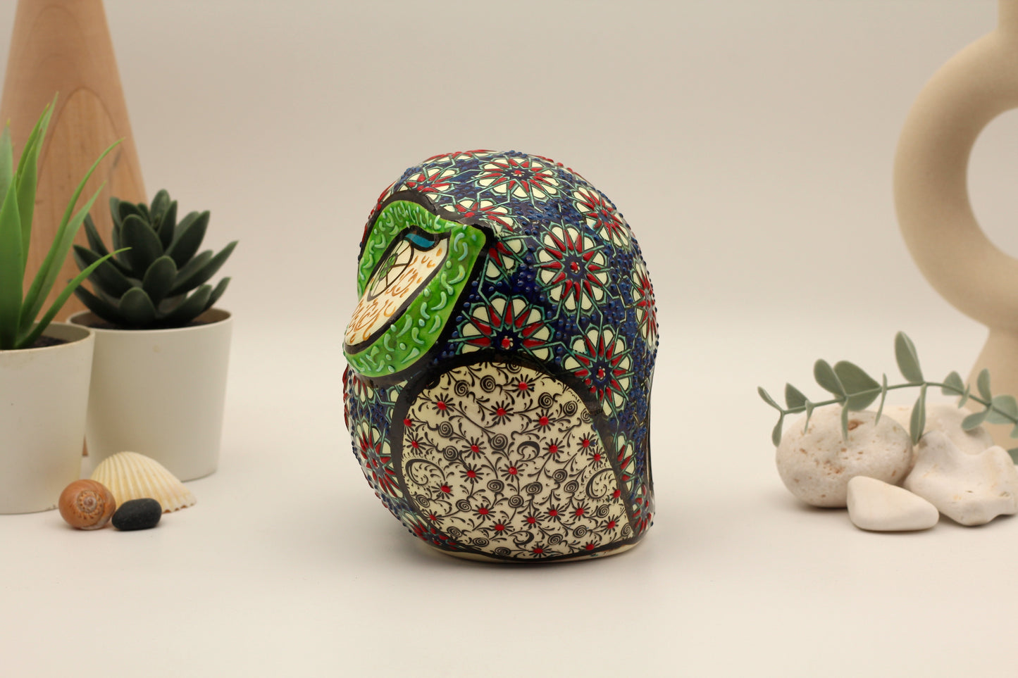 Artisan Crafted Decorative Ceramic Owls – Unique Hand-Painted and Handmade Designs