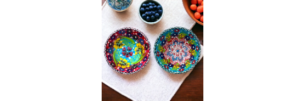 12 cm Lace Patterned Bowls